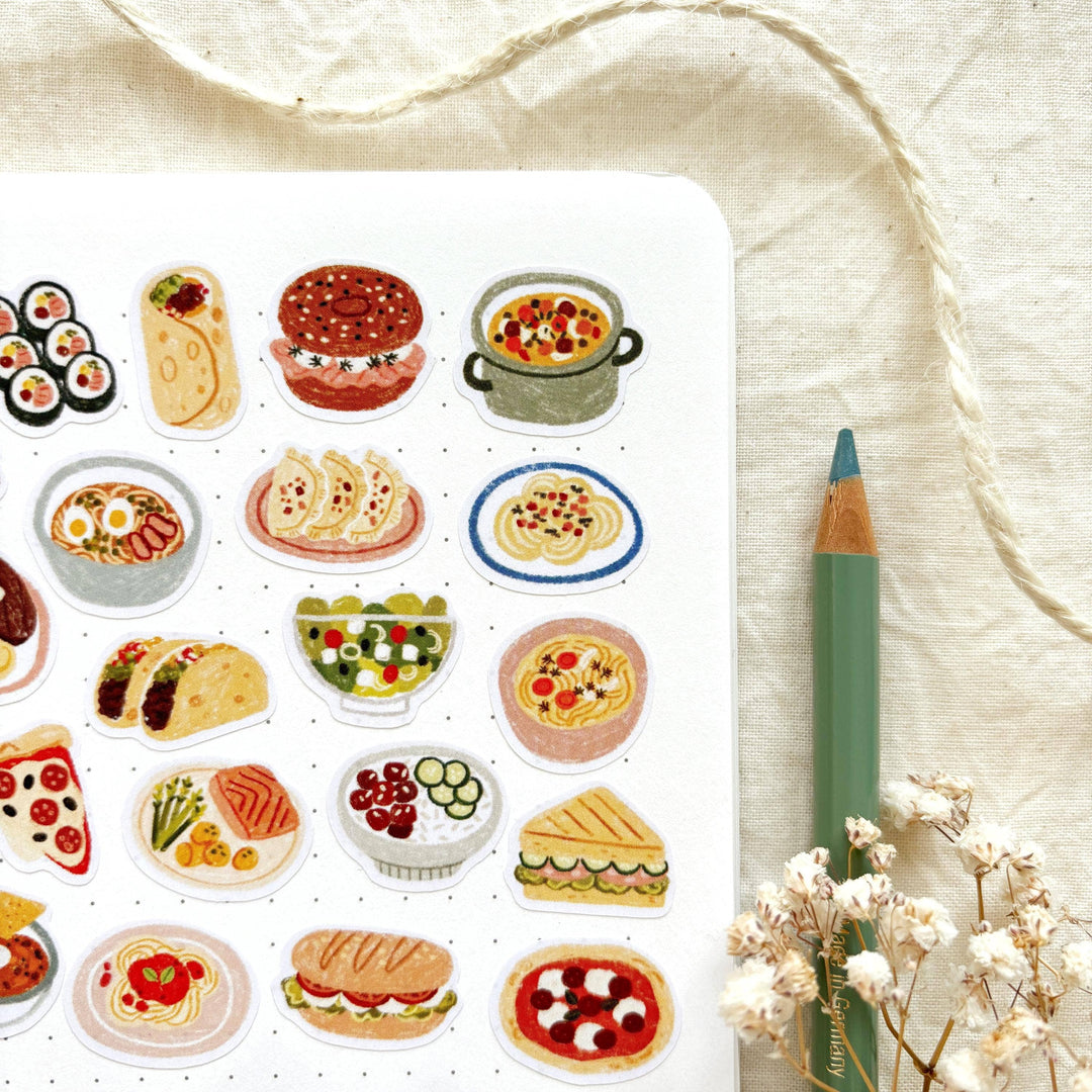 Dinner Time - Planner &amp; Journal Stickers | A6 Matte Paper