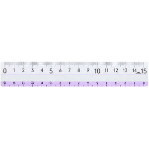Raymay Fuji Ruler Colour 15cm - Purple
