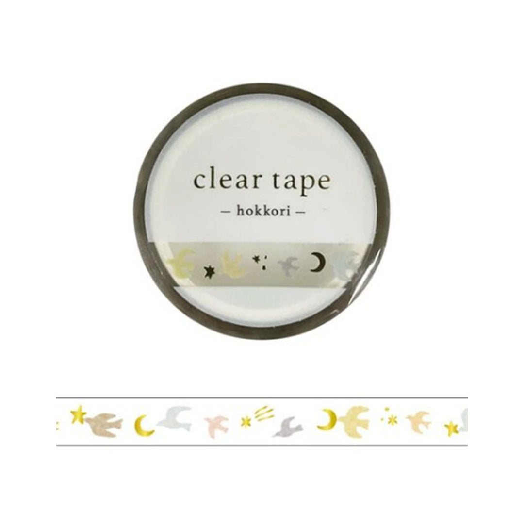 Mind Wave Washi Tape Clear Foil Stamped 7mm Width Hokkori Tori