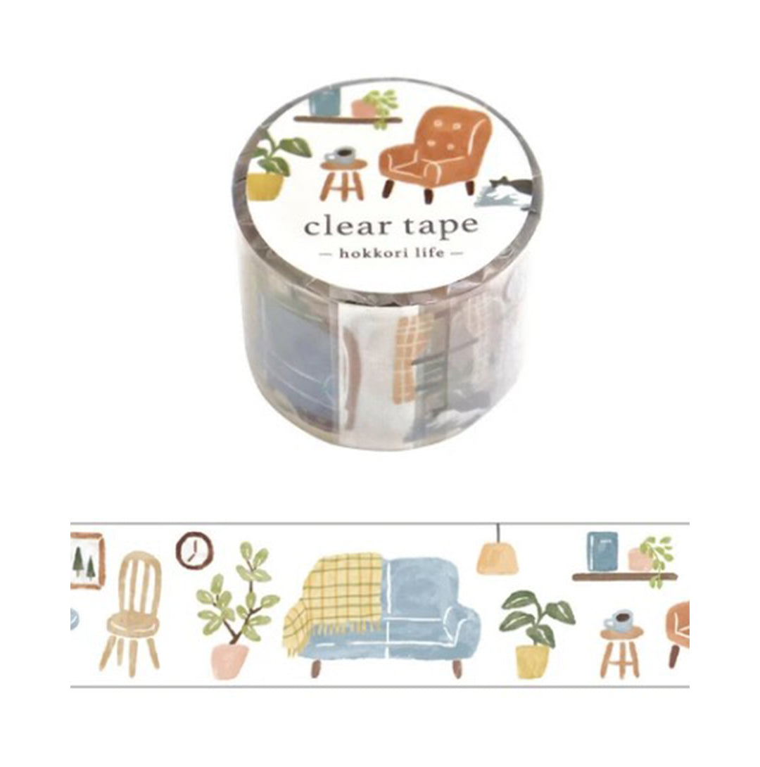 Mind Wave Washi Tape Clear 30mm Width Hokkori Life Oheya