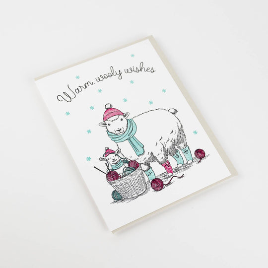 Card: Warm Wooly Wishes: Single Card