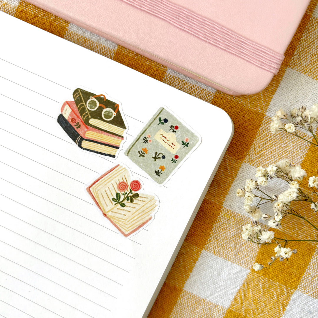 Book Lover  - Planner &amp; Journal Stickers | A6 Matte Paper
