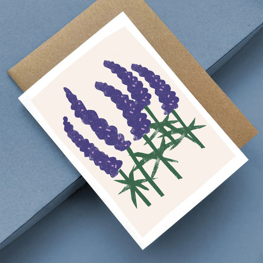 Greeting Card Wild Lupines