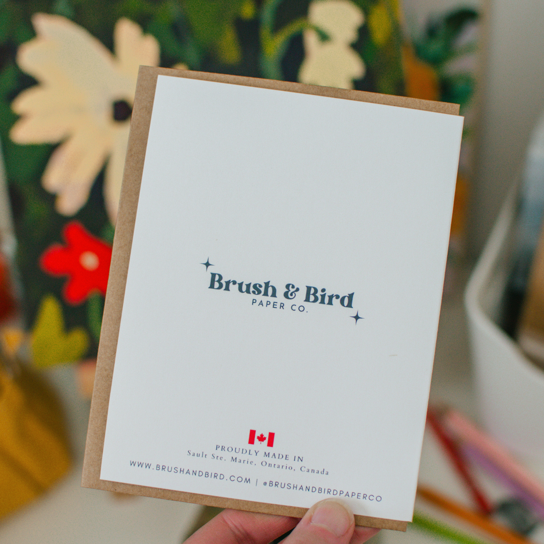 Flower Garden Card | Floral Painting Blank Greeting Card
