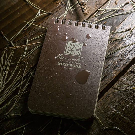 Rite in the Rain Notebook, 3" x 5" - Brown