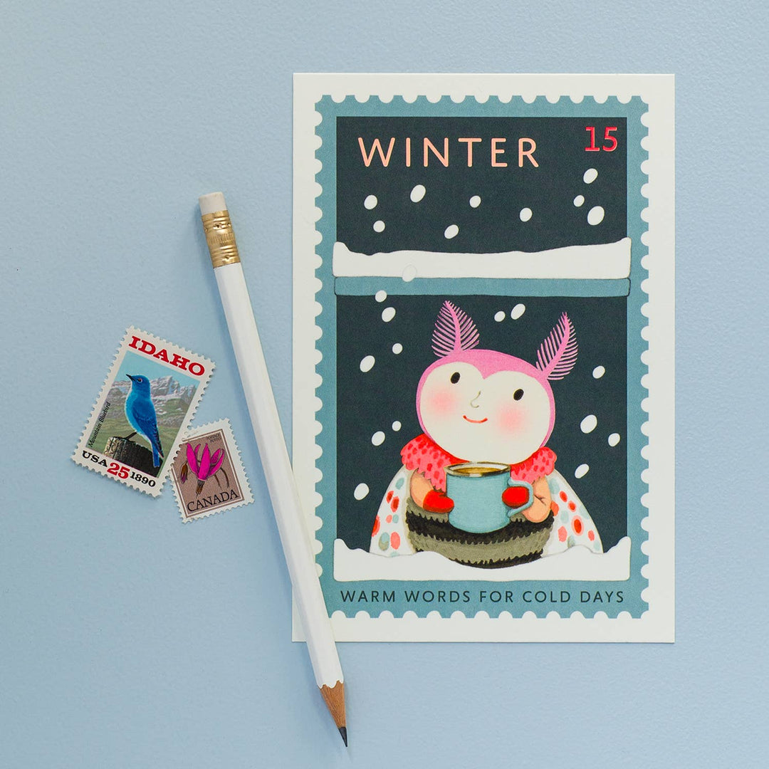 Winter Cozy Watch Postcard
