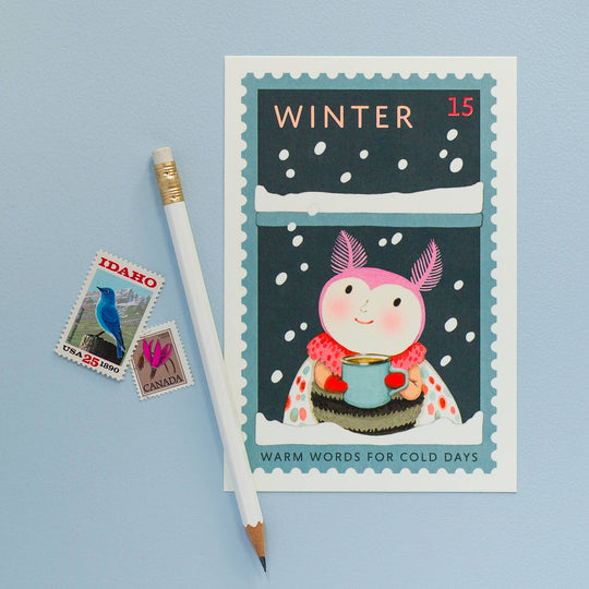 Winter Cozy Watch Postcard