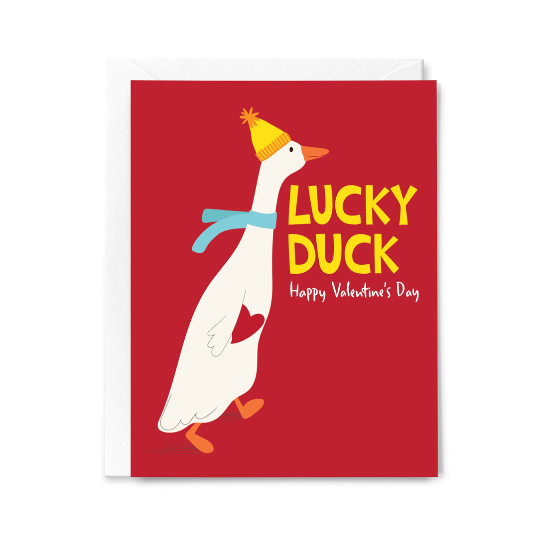 Lucky Duck Valentine’s Day Card