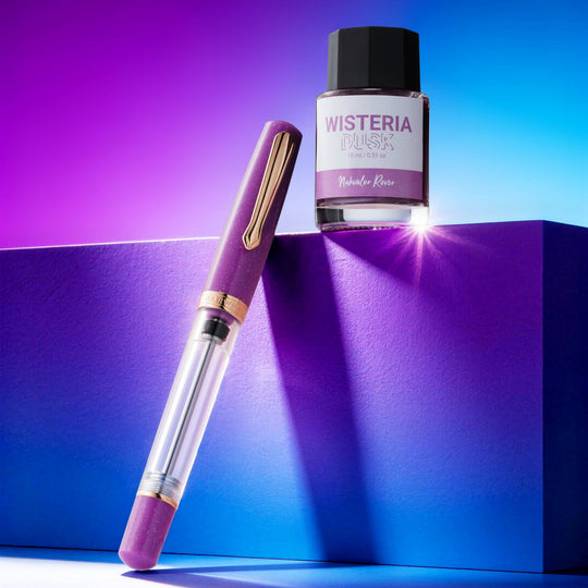 Nahvalur Original Plus Lavender Fountain Pen: Broad