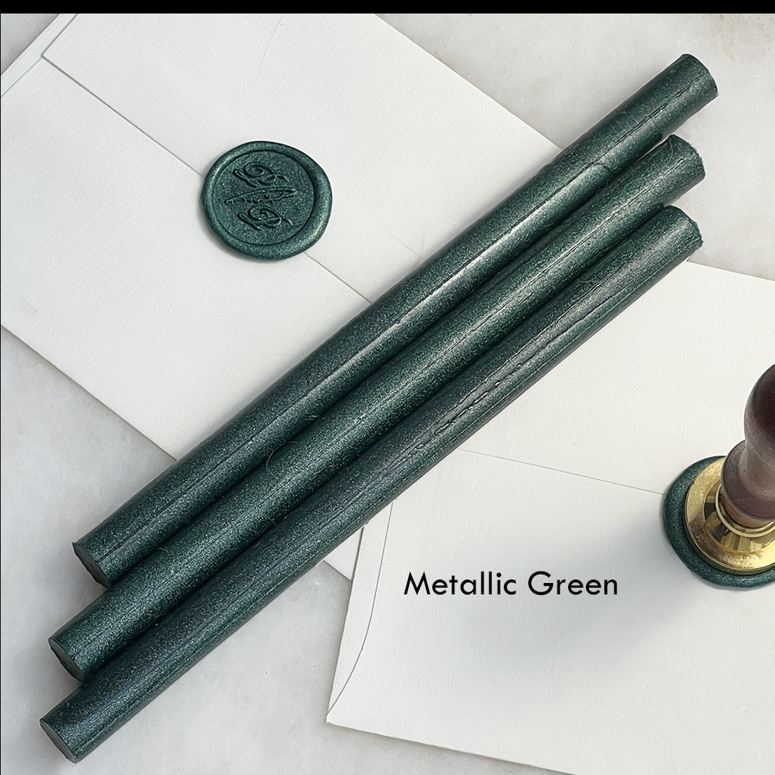 French Sealing Wax ~ Best Quality 7" ~ Unbreakable Mail Safe: Metallic rose