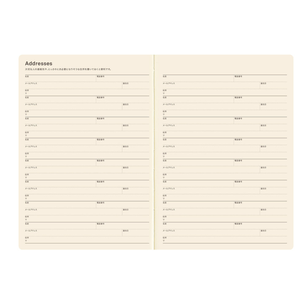 Hobonichi  │  5-Year Techo Japanese Book (2027-2031) A5