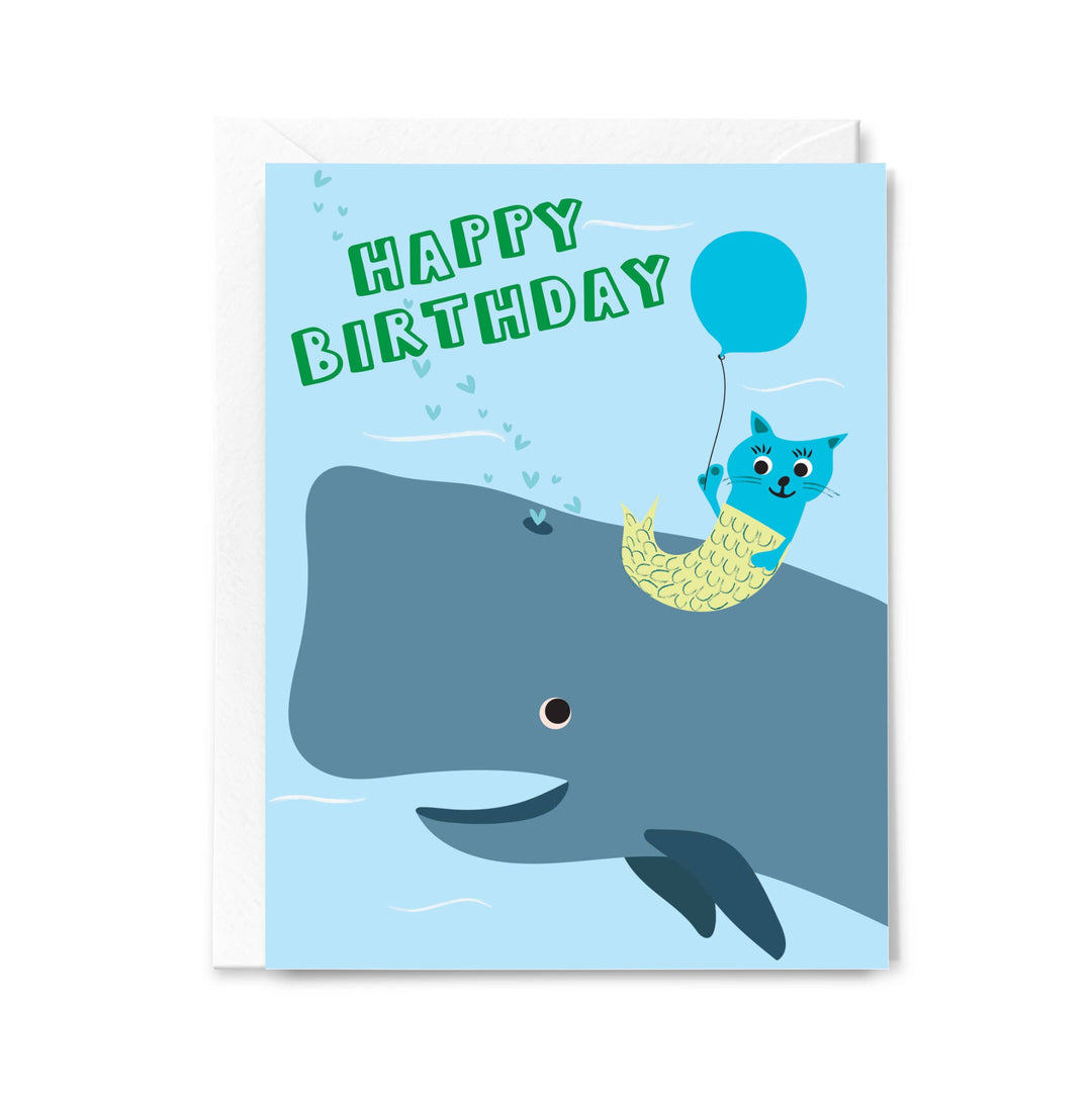 Happy Birthday Whale of a Good Time Greeting Card