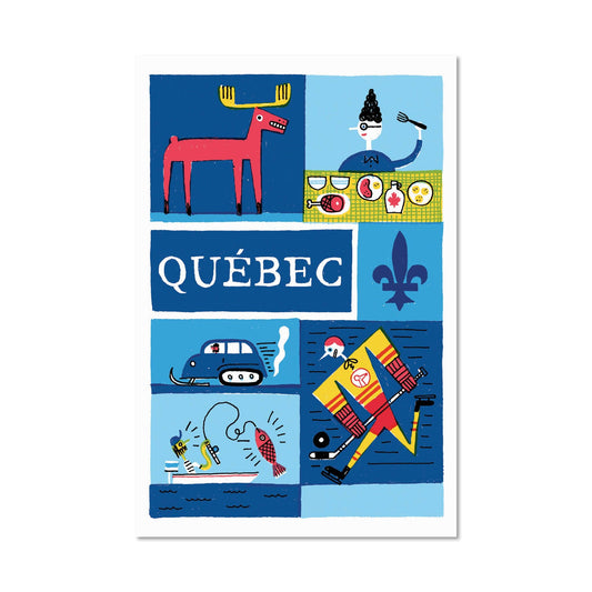 BONJOUR QUÉBEC — Postcard
