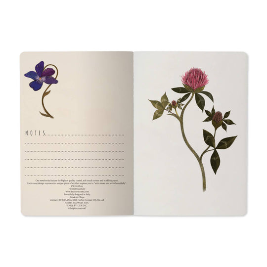 Bruno Visconti-Symmetrical Flora Notebook