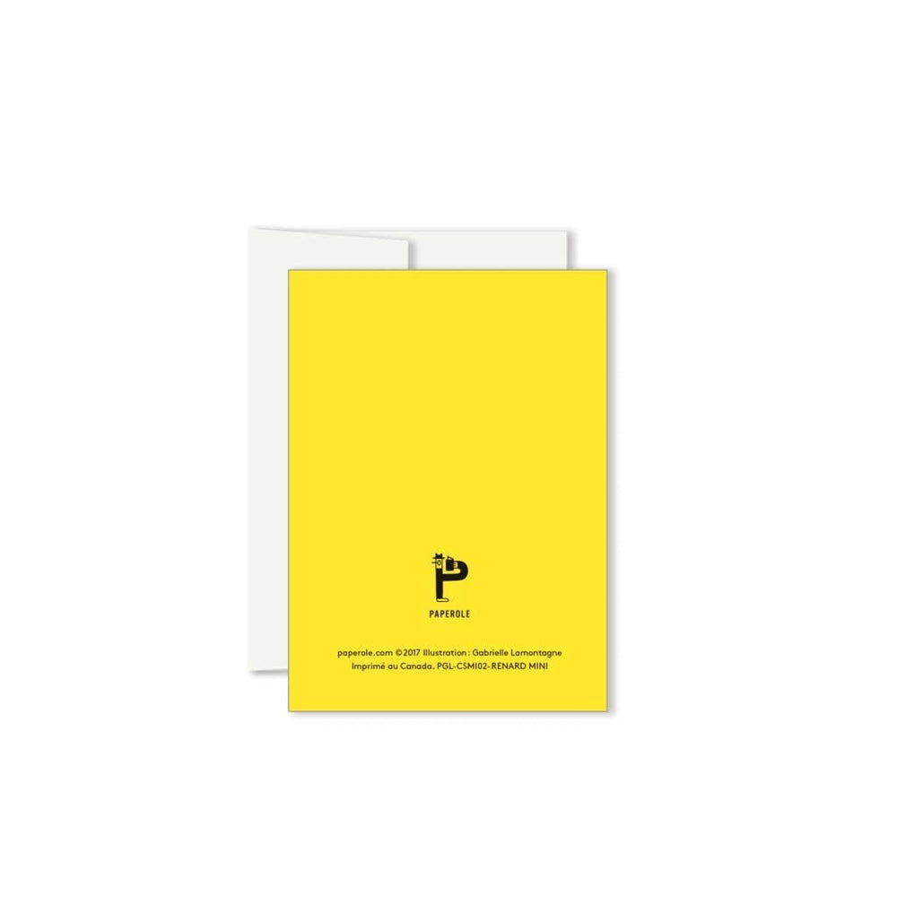 FOX — Miniature Greeting Card