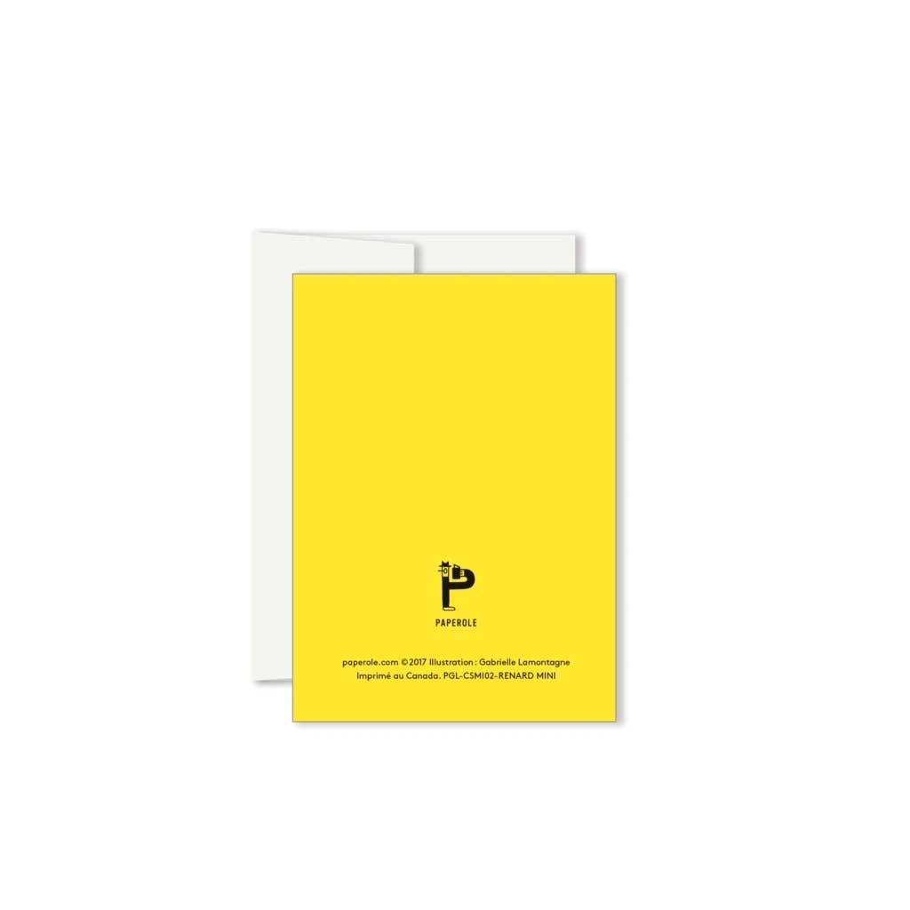 FOX — Miniature Greeting Card