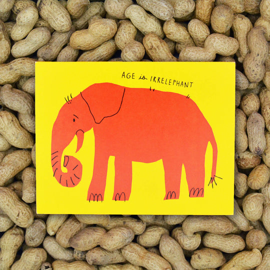 Irrelephant - Birthday Greeting Card