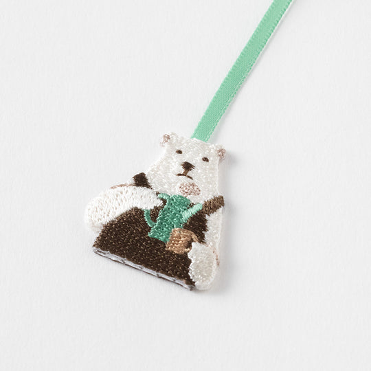 Midori Bookmarker Embroidery Polar bear