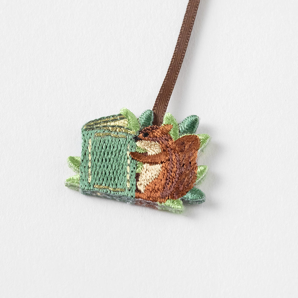 Midori Bookmarker Embroidery Squirrel