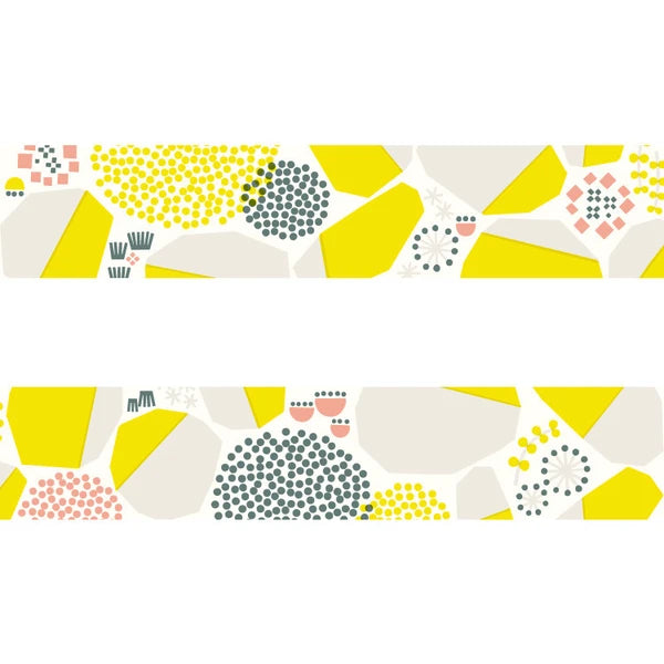 Papier Platz Nocogou Washi Tape - Stone Wall/Yellow