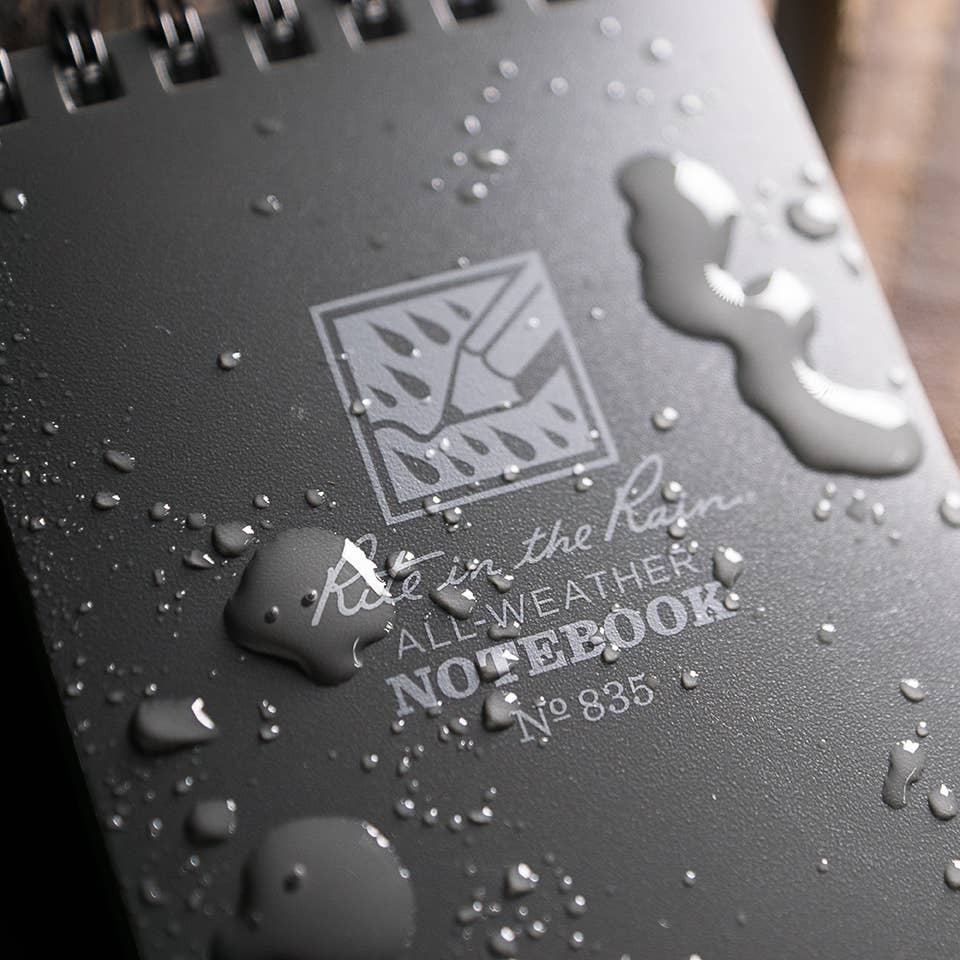 Rite in the Rain 3" x 5" Top Spiral Notebook - Grey