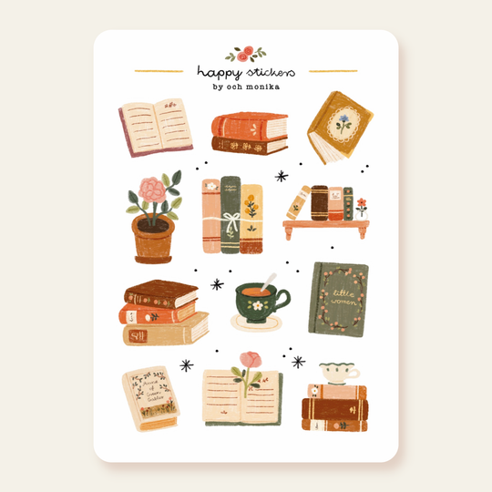 Bookish - Planner &amp; Journal Stickers | A6 Matte Paper