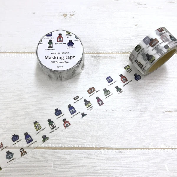 Papier Platz Eric Washi Tape - Bottle Ink