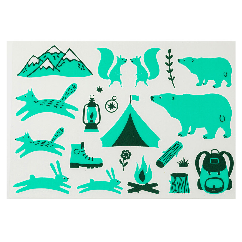 Irodo Fabric Transfer Sticker- Camp Green