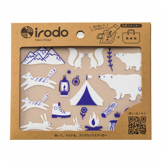 Irodo Fabric Transfer Stickers - Camping White