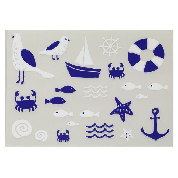Irodo Fabric Transfer Stickers - Sea Blue