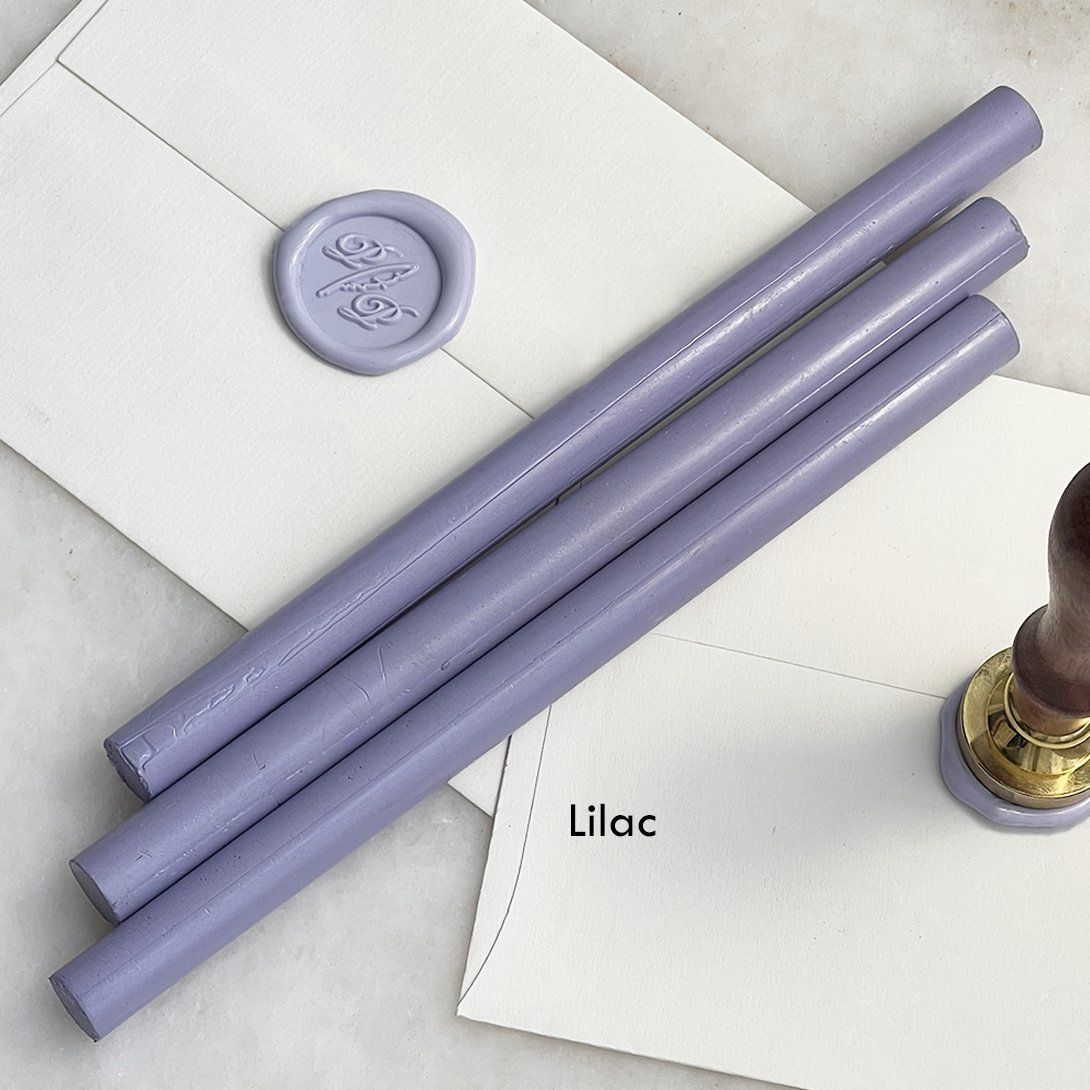 French Sealing Wax ~ Best Quality 7" ~ Unbreakable Mail Safe: Metallic lilac
