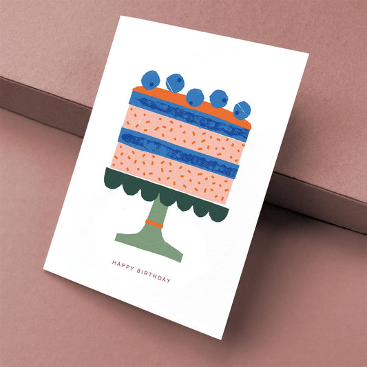Greeting Card Birthday Cake