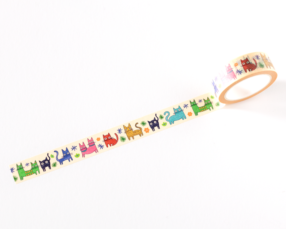 Colorful Cats Washi Tape