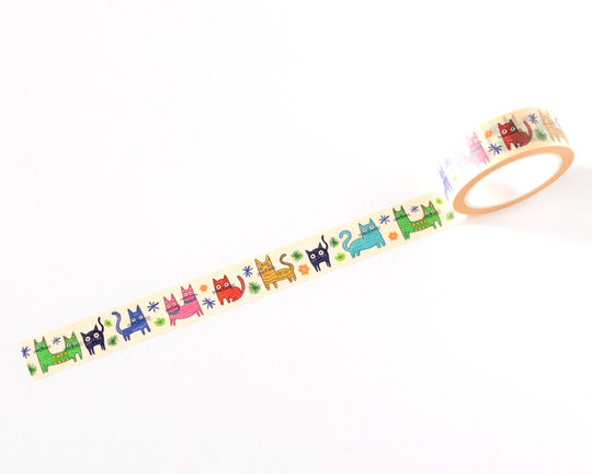Colorful Cats Washi Tape