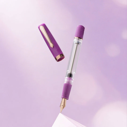 Nahvalur Original Plus Lavender Fountain Pen: Broad