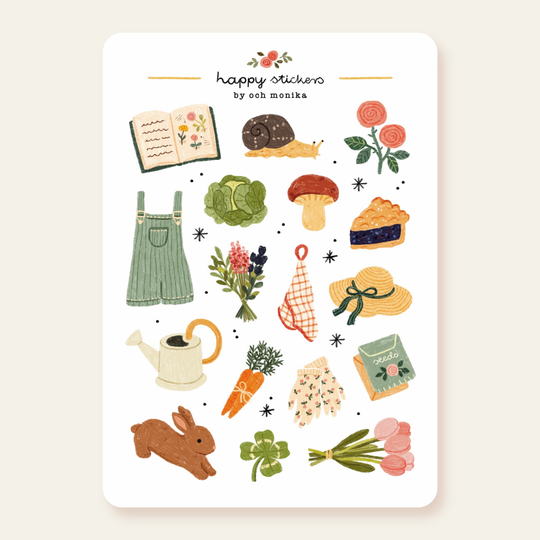 In The Garden - Planner &amp; Journal Stickers | A6 Matte Paper