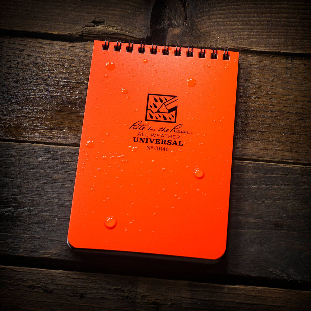 Rite in the Rain 4" x 6" Orange Top-Spiral Notebook