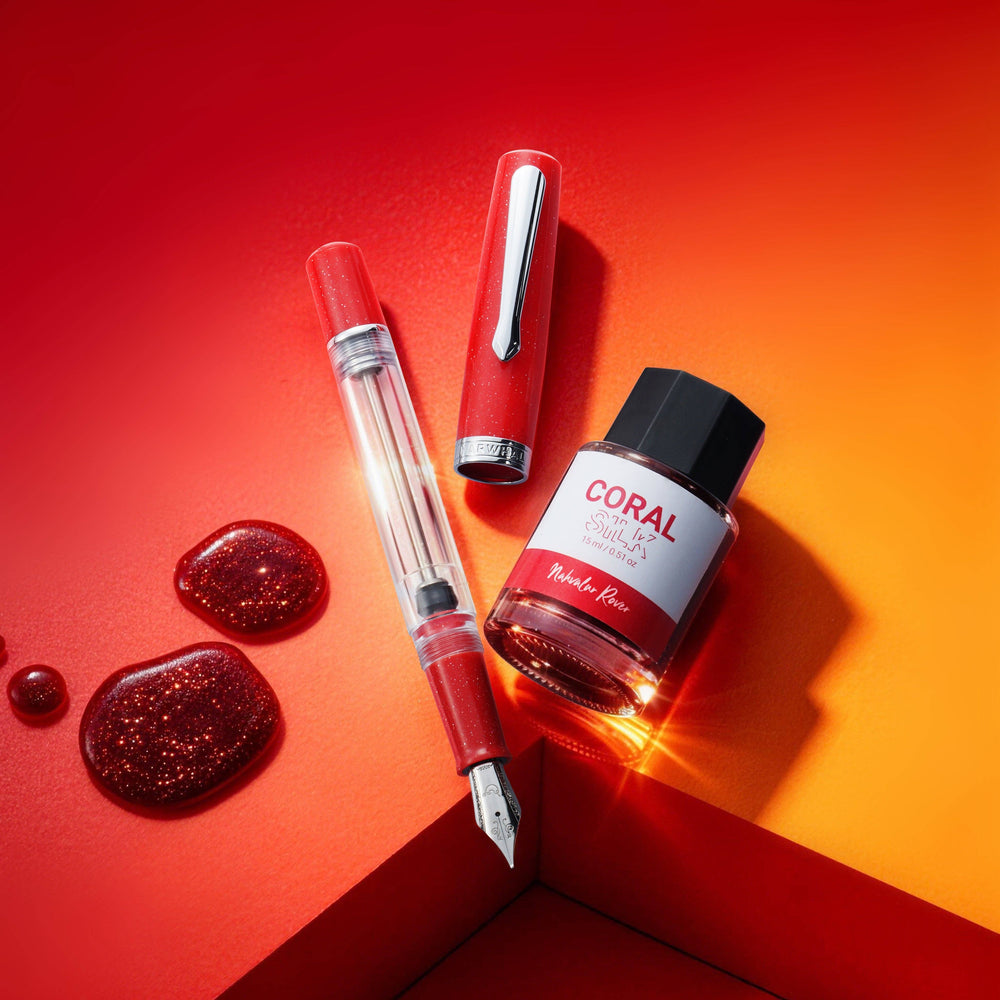 Nahvalur Original Plus Soft Coral Fountain Pen: Extra Fine