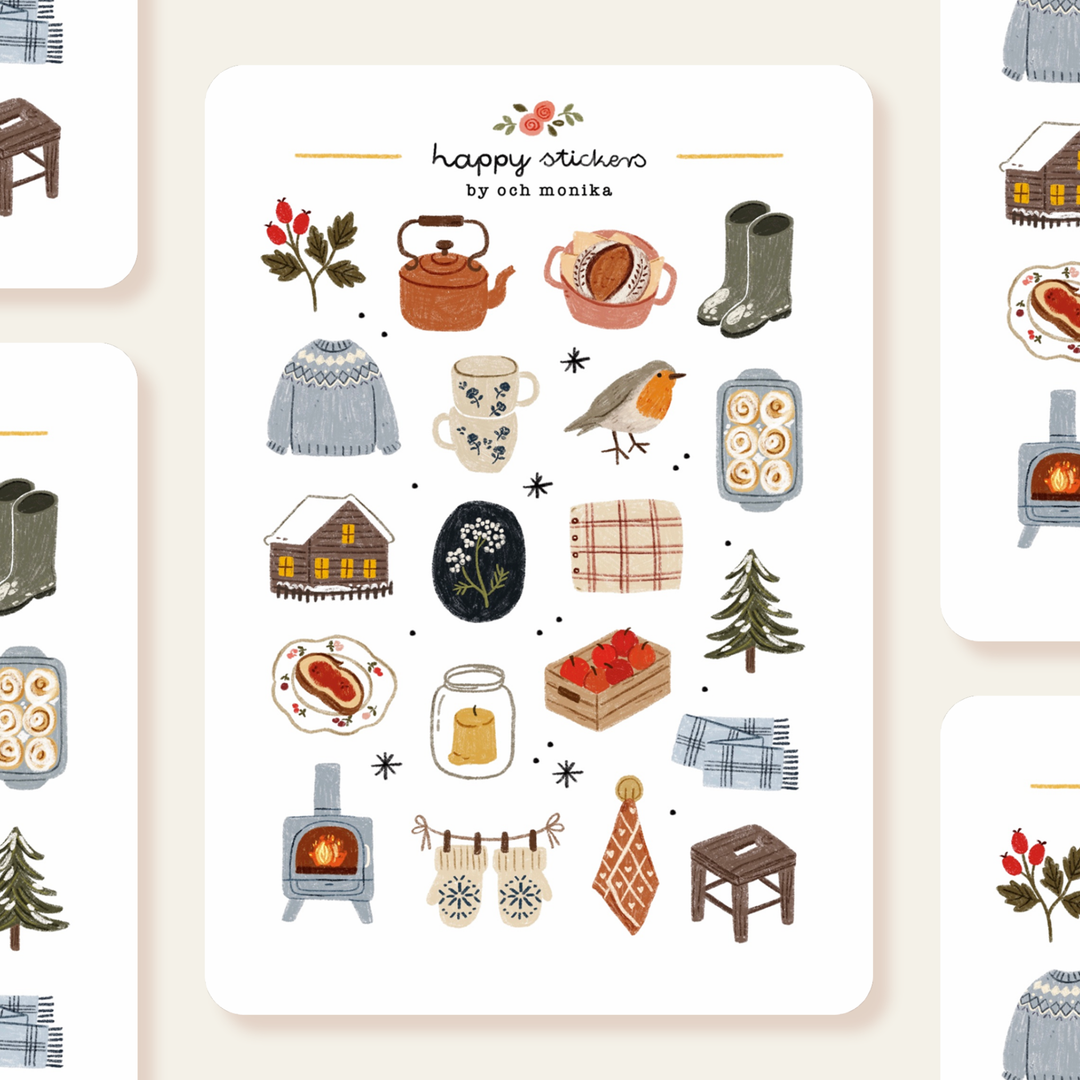Soft Winter - Sticker Sheet | Aesthetic Winter Gift