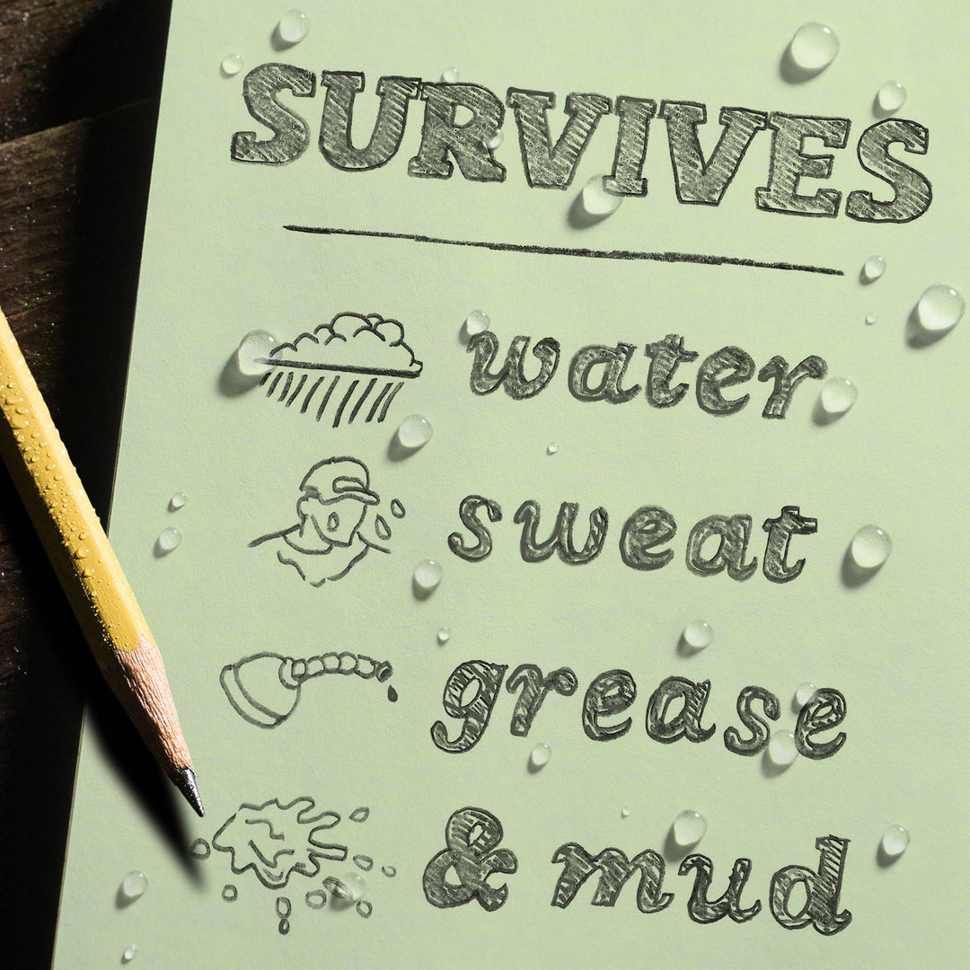 Rite in the Rain 3" x 5" Top Spiral Notebook - Green