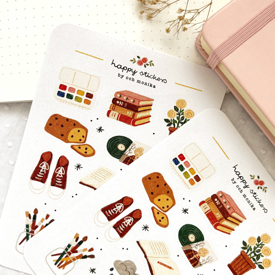 Rainy Morning - Planner &amp; Journal Stickers | A6 Matte Paper