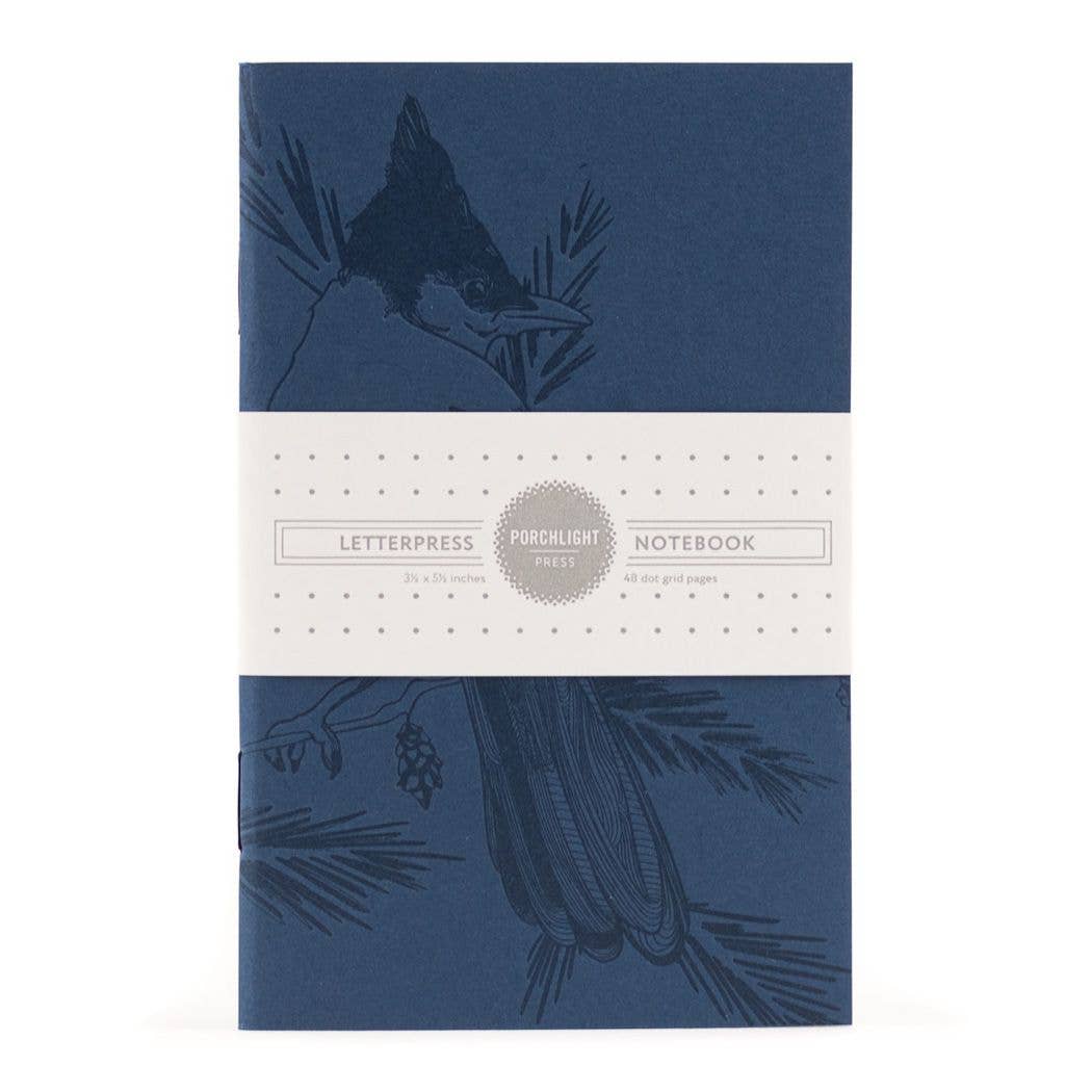 Stellar Jay Mono Birds -  Pocket Notebook: Plain Pages