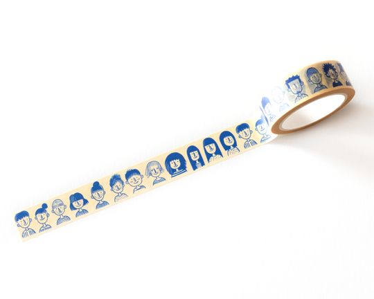 Illustrated Faces Washi Tape