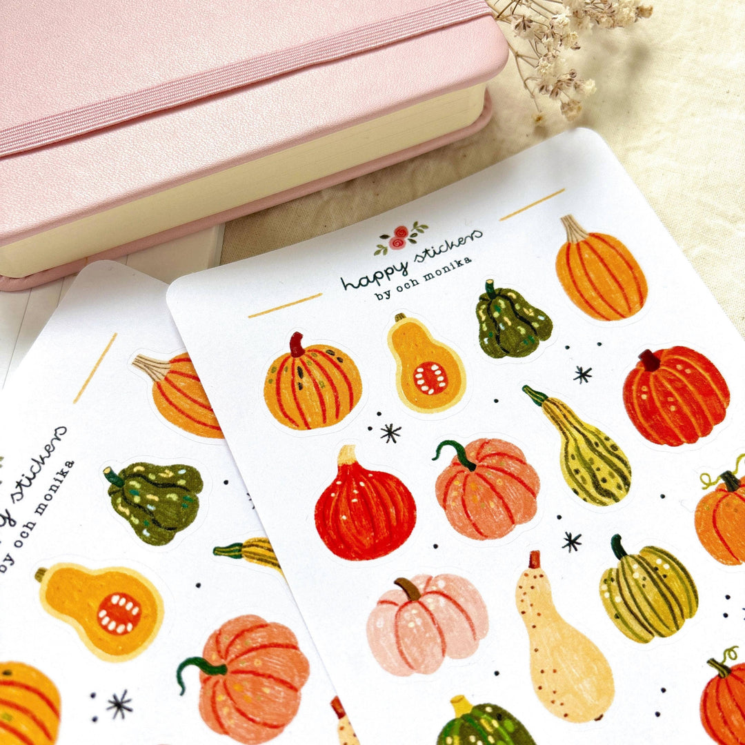 Pumpkins - Sticker Sheet | Fall Decor Planner Gift
