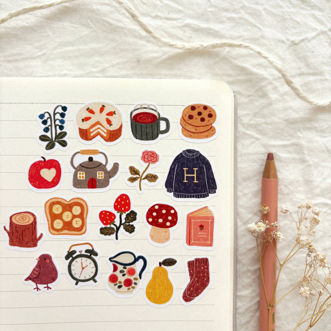 Comfort Things - Sticker Sheet | Hygge Lifestyle Gift