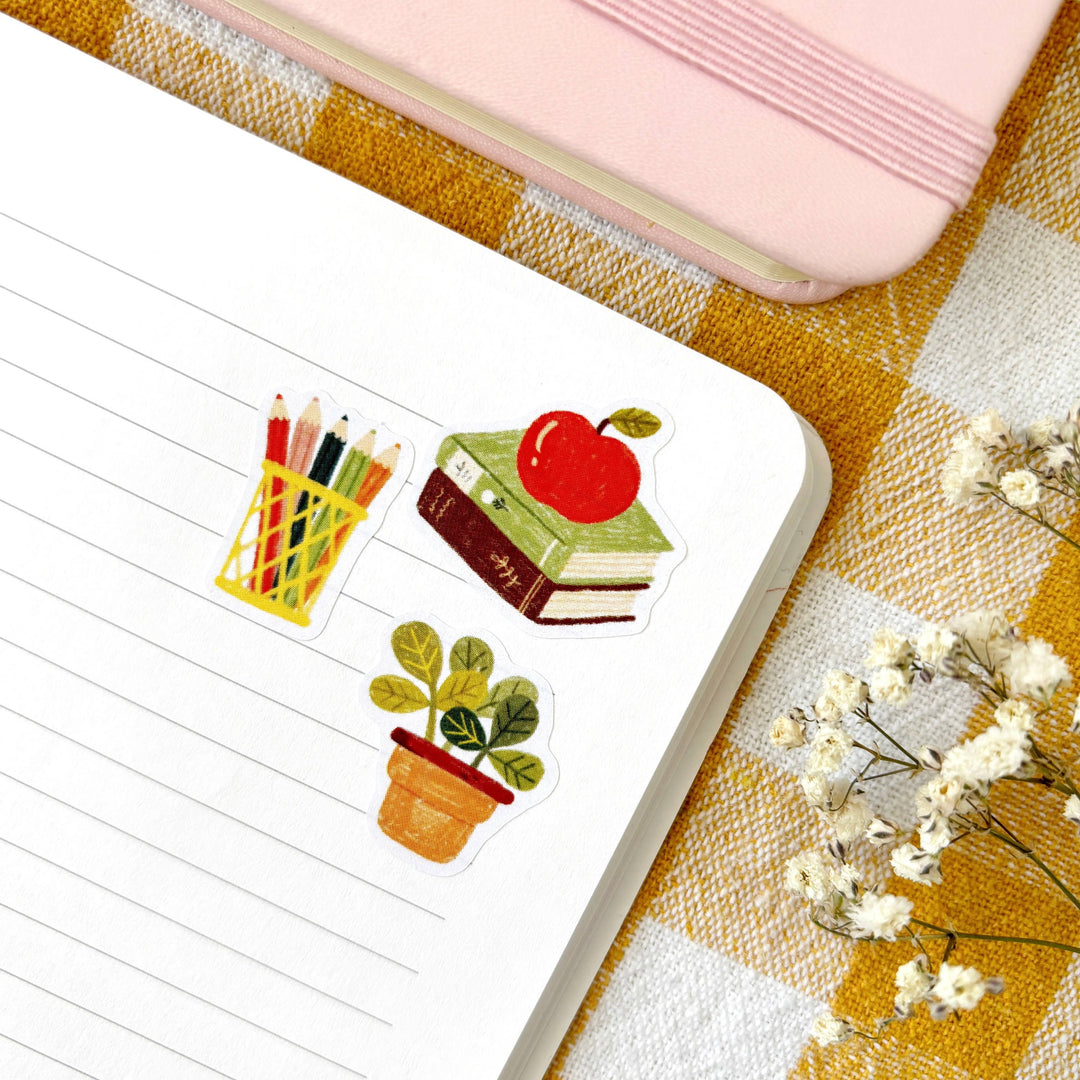Study Desk - Planner &amp; Journal Stickers | A6 Matte Paper