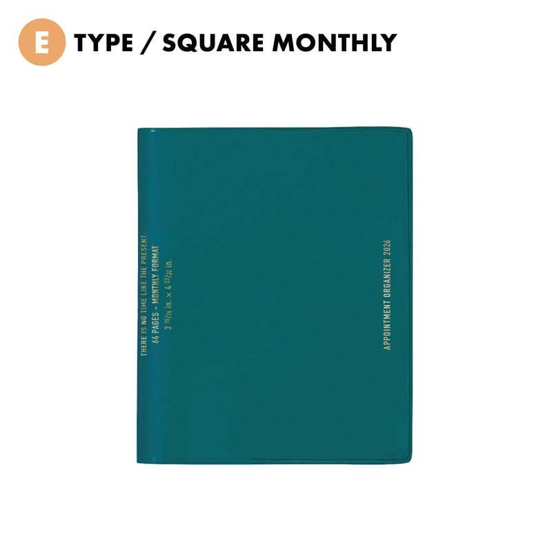 2026 Monthly Planner Houma Square- Beige