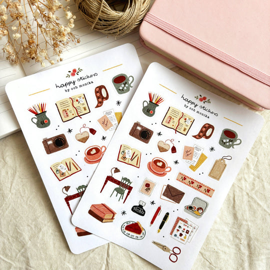 Cozy Journaling - Planner &amp; Journal Stickers |A6 Matte Paper