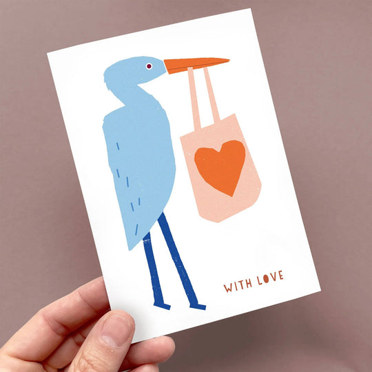 Greeting Card Heron