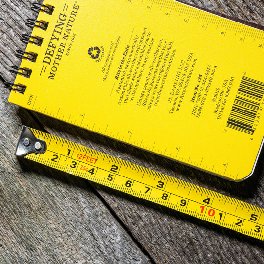 Rite in the Rain 3" x 5" Top Spiral Notebook - Yellow